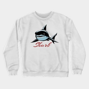 Shark Emblem Crewneck Sweatshirt